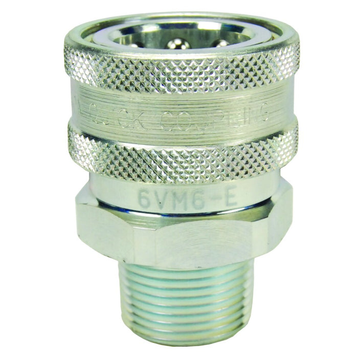 Cople Dixon 1/4" rosca macho NPTF en acero 2VM2-E