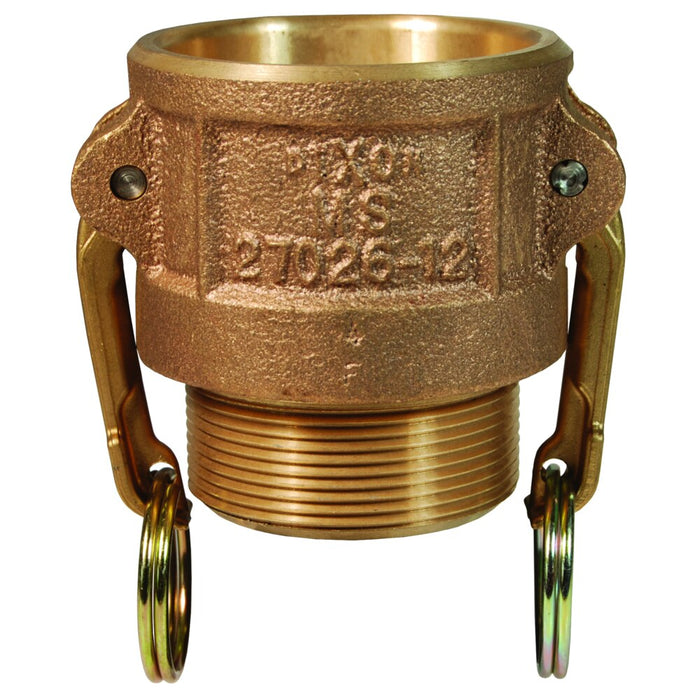 Cople Dixon 1" hembra rosca macho NPT en latón 100-B-BR