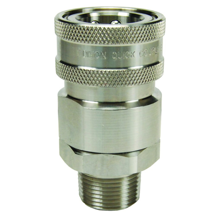 Cople Dixon 1" rosca macho NPTF en acero inoxidable 316 8VM8-SS