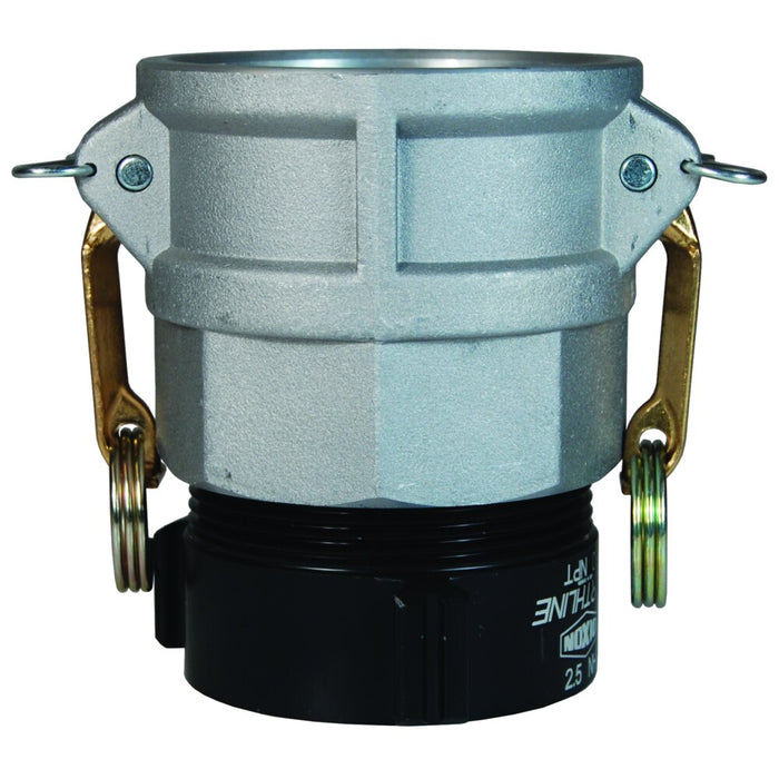 Cople Dixon 2" × 2-1/2" hembra rosca NST en aluminio 2025-D-ALNST