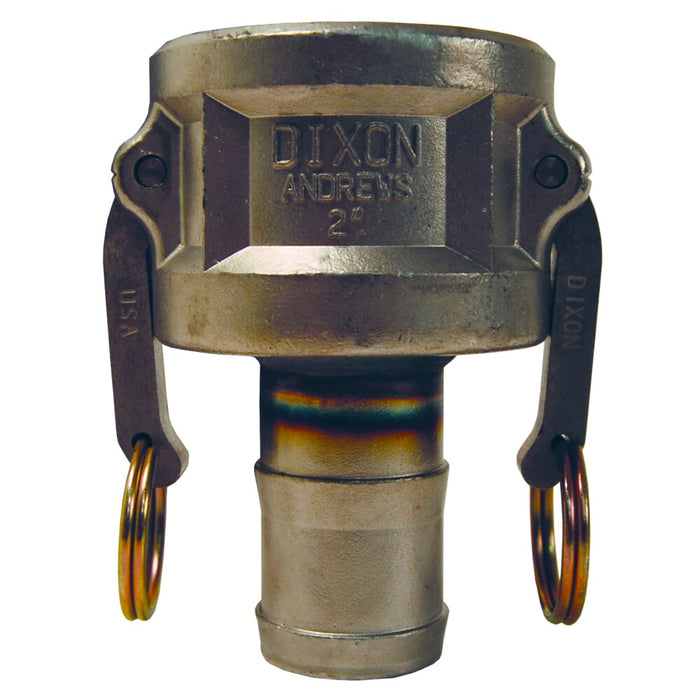 Cople Dixon 3" × 2-1/2" hembra en acero inoxidable 316 3025-C-SS