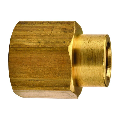 Cople Dixon 3/8" × 1/4" hembra rosca hembra NPTF en latón 3770604C