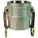 Cople Dixon 4" hembra rosca hembra NPT en acero inoxidable 316 400-D-SS