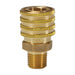 Cople Dixon rosca macho NPTF en latón — medidas 1-1/4" a 2"