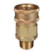 Cople Dixon rosca macho NPTF en latón — medidas 1-1/2" a 2"