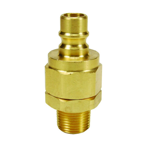 Niple Dixon macho con válvula serie V 3/8" × 3/8" NPTF macho – latón V3M3-B