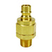 Niple Dixon macho con válvula serie V 3/8" × 3/8" NPTF macho – latón V3M3-B