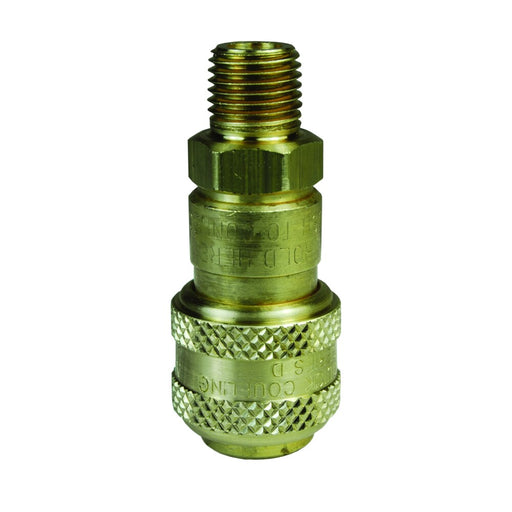 Cople Automático Dixon Serie-D NPTF rosca macho latón — Suminregio Industrial