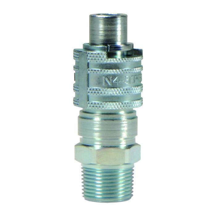 Niple Intercambio Bowes Dixon Serie-N 1/2" x 1" - 11-1/2 NPTF rosca macho acero N4M8