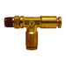 Tee de Flujo Macho Giratorio Dixon 1/4" latón AQ71DOTS4X4