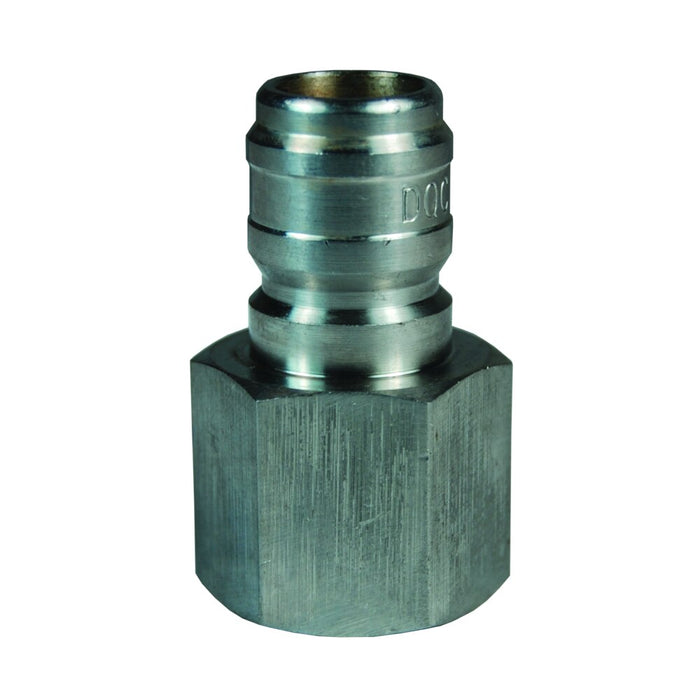 Niple Intercambio de Paso Directo Dixon Serie-E 1" x 1" - 11-1/2 NPTF rosca hembra acero inoxidable 303 E8F8-S
