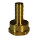 Manguera Dixon Latón espiga corta fem w/giratorio tuerca 3/4" × 3/4" fem npsm – 3/4" latón BS646