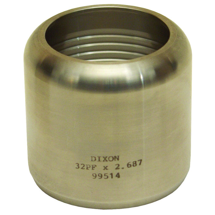 Férula Dixon 2-1/2" × 3" en acero inoxidable 304 40PFX3.062