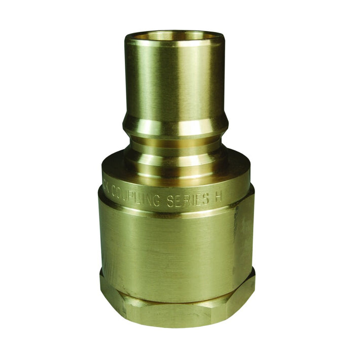 Niple Intercambio ISO-B Alto Volumen Dixon Serie-H 1-1/2" x 1-1/2" - 11 1/2 NPTF rosca hembra latón H12F12-B