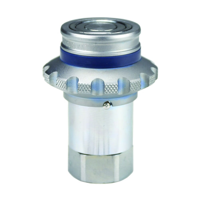 Cople Intercambio ISO16028 Cara Plana “Flushface” Dixon Serie-HT x 3/4” - 14 NPTF cople con manga bridada acero 6HTF6-FS