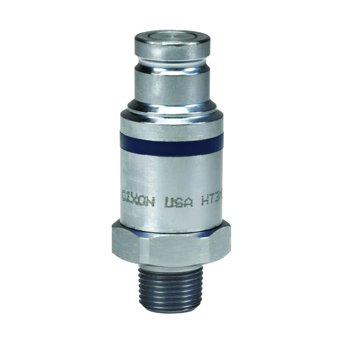 Niple Intercambio ISO16028 Cara Plana "Flushface" Dixon Serie-HT 1/2" x 1/2" - 14 NPTF rosca macho acero HT4M4