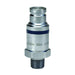 Niple Intercambio ISO16028 Cara Plana "Flushface" Dixon Serie-HT 1/2" x 1/2" - 14 NPTF rosca macho acero HT4M4