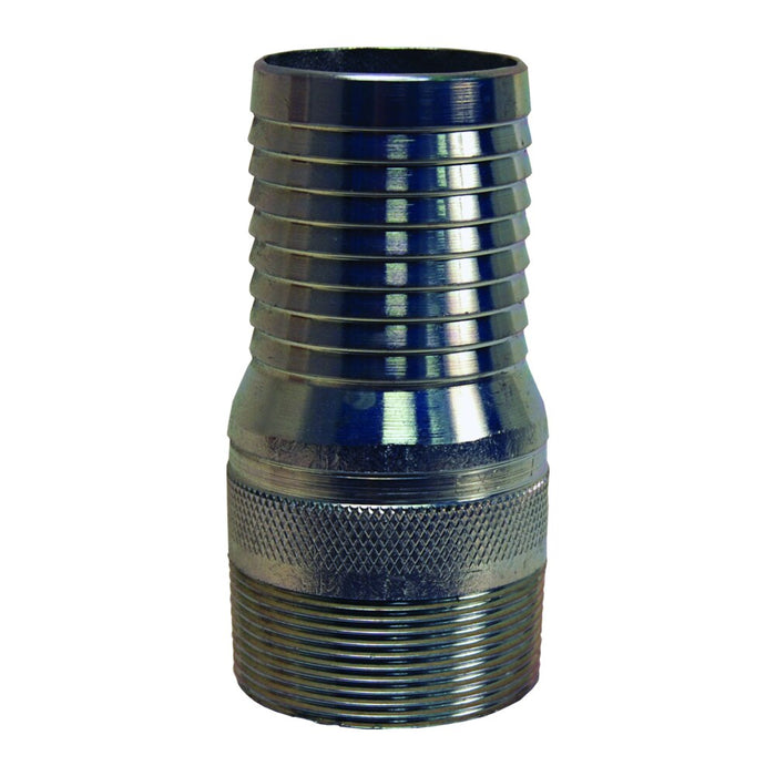 Niple de Combinación King (Niples Botella) Extremo Rosca BSPT Dixon 6" acero platinado STC60A