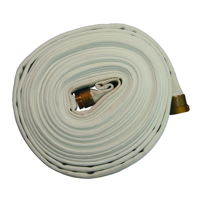 Manguera Dixon 1 1/2" × 50' 800# dj white coupled rl latón nst – 1 1/2" latón D815-50RBF