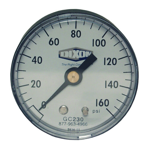 Manómetro Dixon Estándar dry manómetro, 1 1/2" face 1/8" center back montaje, 0 200psi – 1 1/2" GC625