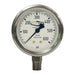 Manómetro Dixon Liquid filled acero inoxidable case manómetro 2 1/2" face, 1/4" lm, 0 5000psi – 2 1/2" acero inoxidable GLS455