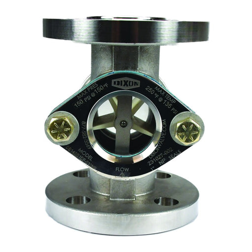 Brida Dixon Sightflow indicator 150 lbs flanged – acero inoxidable DB15SS2RF-020VI