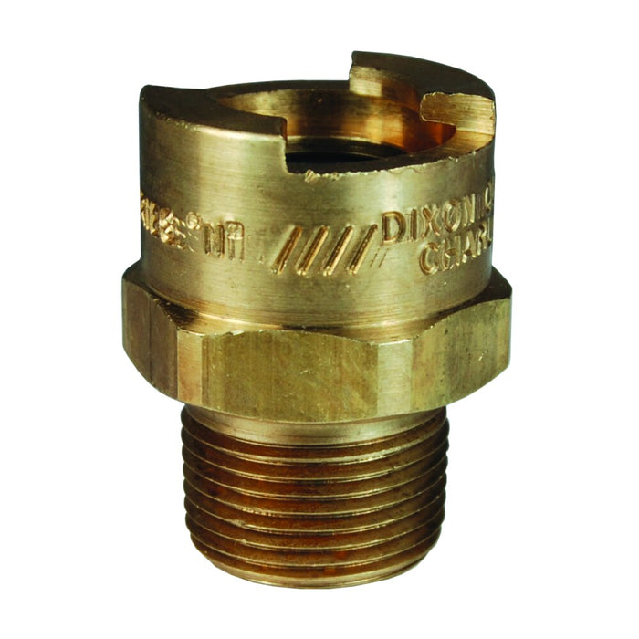 Cople Intercambio Bowes Dixon Serie-N 1/2" x 1" - 11-1/2 NPTF rosca macho latón 4NM8-B
