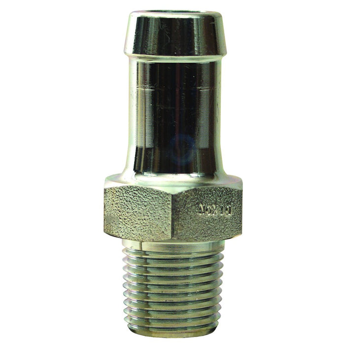 Niple Dixon 1/2" × 3/8" rosca macho NPT en acero platinado KHN431