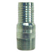 Niple Dixon 1/2" macho rosca macho NPT en acero platinado SAP1