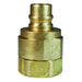 Niple Dixon 1/2" rosca NPTF en latón V4F4-B