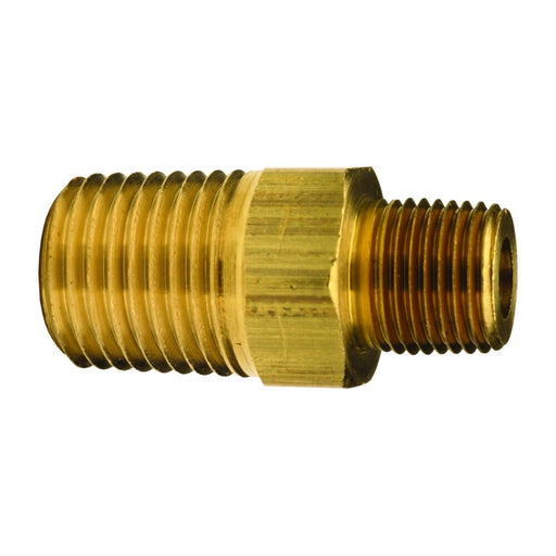 Niple Dixon 1/4" × 1/8" macho rosca macho NPTF en latón 3790402C