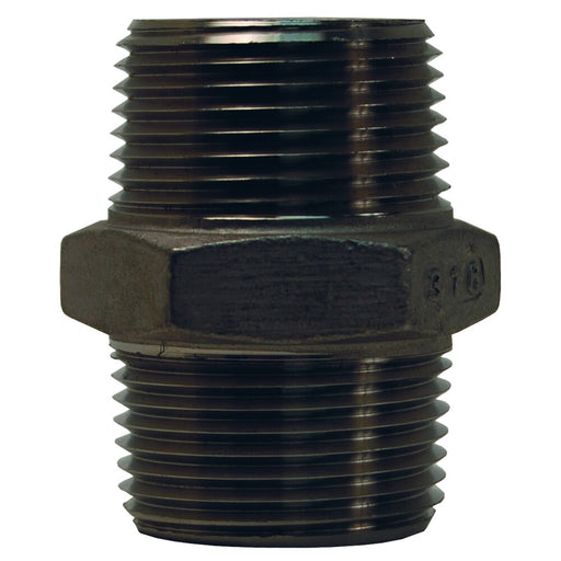 Niple Dixon 1/8" rosca macho NPT en acero inoxidable 316 HN18SS