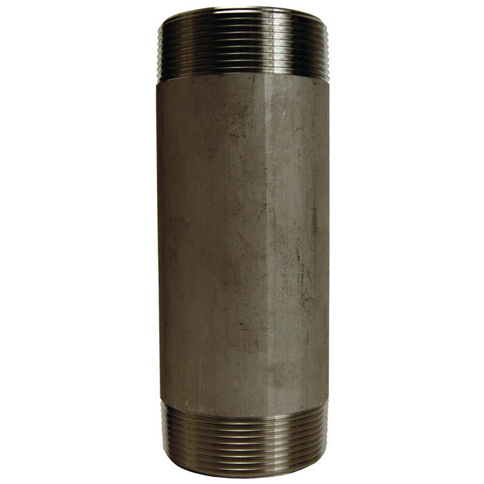 Niple Dixon 2" × 6" rosca macho NPT en acero inoxidable 316 TN200X6SS