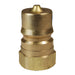 Niple Dixon rosca BSPP perfil ISO-B en latón — medidas 3/8" a 1"