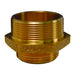 Niple Dixon 6" npt macho × 6" nst macho latón hexagonal – 6" latón DMH6060F