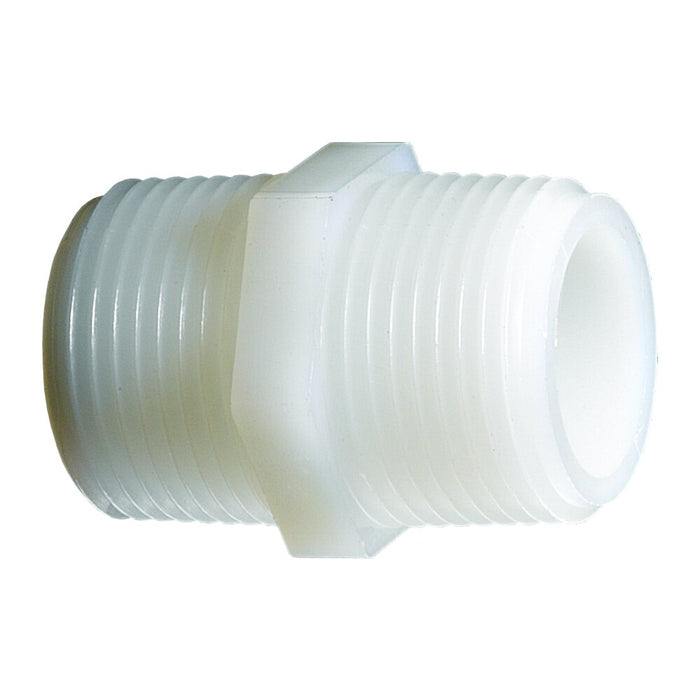 Niple Unión con Hexágono Macho NPT x Macho NPT Dixon 1/2" nylon TCN404