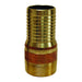 Niple Dixon 4" macho NPT King combo w/out knurl latón – 4" latón BST40