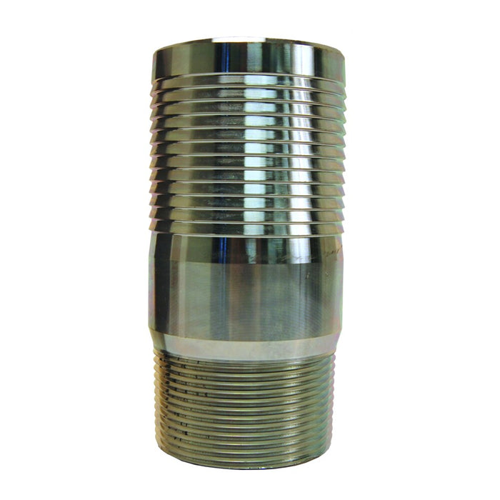 Vástago Manguera Macho NPT Acero Zincado Dixon 2" acero platinado STC2530