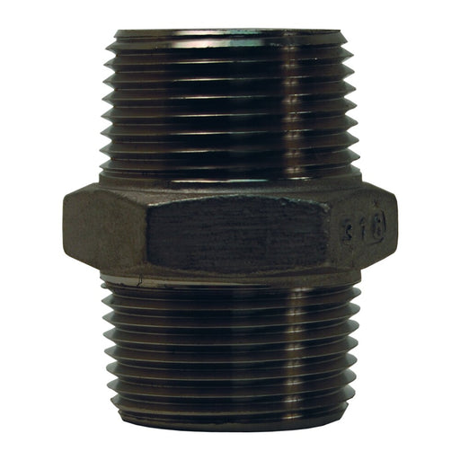 Niple Dixon 2" macho NPT 316ss recto hexagonal – 2" acero inoxidable HN200SS