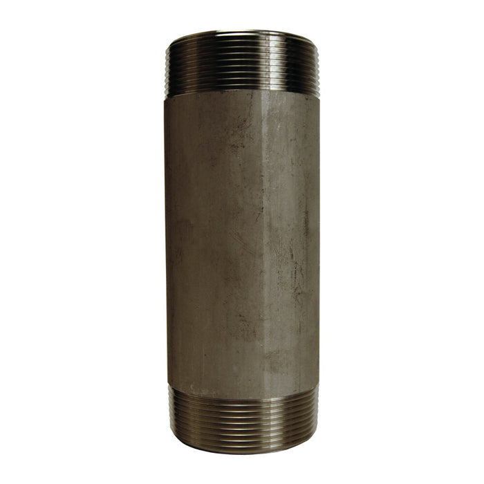 Niple Largo con Rosca NPT en ambos Extremos Dixon 4" acero inoxidable 316 TN400X6SS