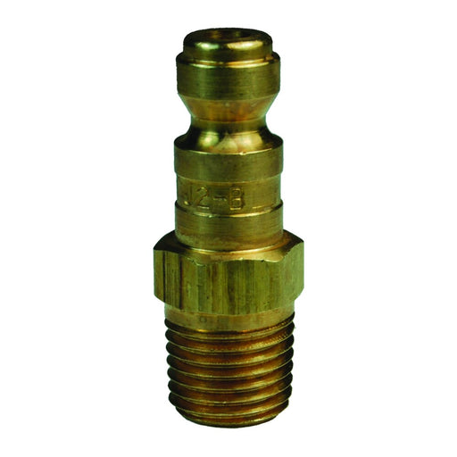 Niple Dixon Serie J Tru-Flate rosca macho – 1/4" latón J2M2-B