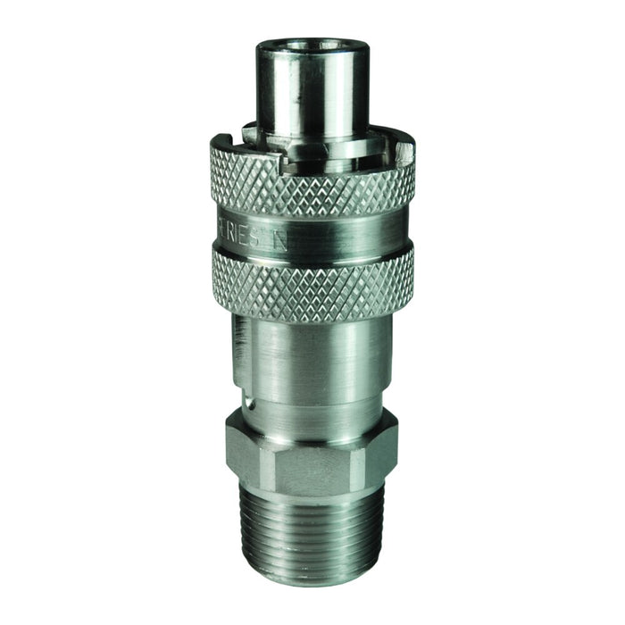 Niple Dixon Serie N Bowes intercambio roscas macho – 3/4" acero inoxidable N4M6-S