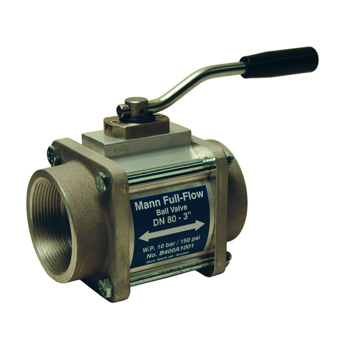 Válvula de Bola de Una - Vía / Extremos Hembra NPT Dixon 4" aluminio 1WAYBV400