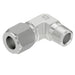 Codo 90° Ferulok Parker 6-8 CBU-SS — Tubo 3/8 a Macho NPTF 1/2-14 en Acero Inoxidable 316