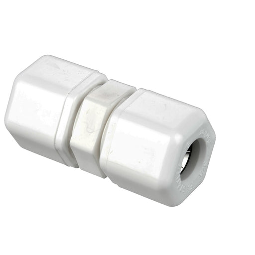 Unión Parker W4UC4 — en White Polypropylene