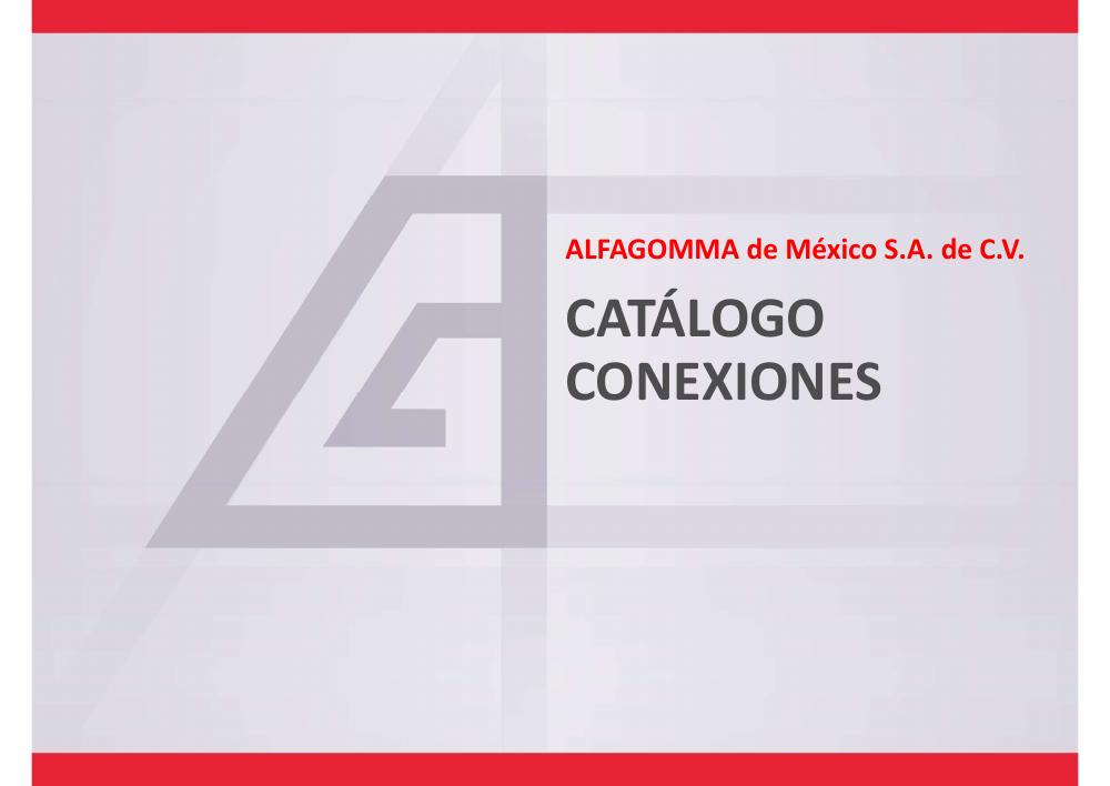 Portada Catálogo Conexiones Alfagomma México PDF