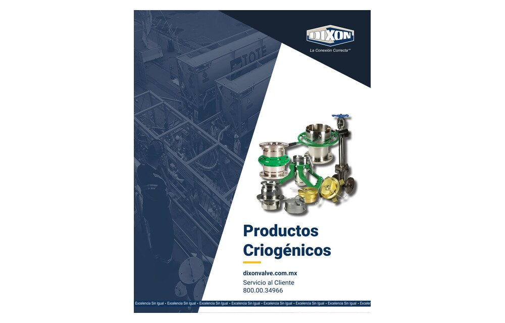 Portada Catálogo Dixon productos criogénicos PDF