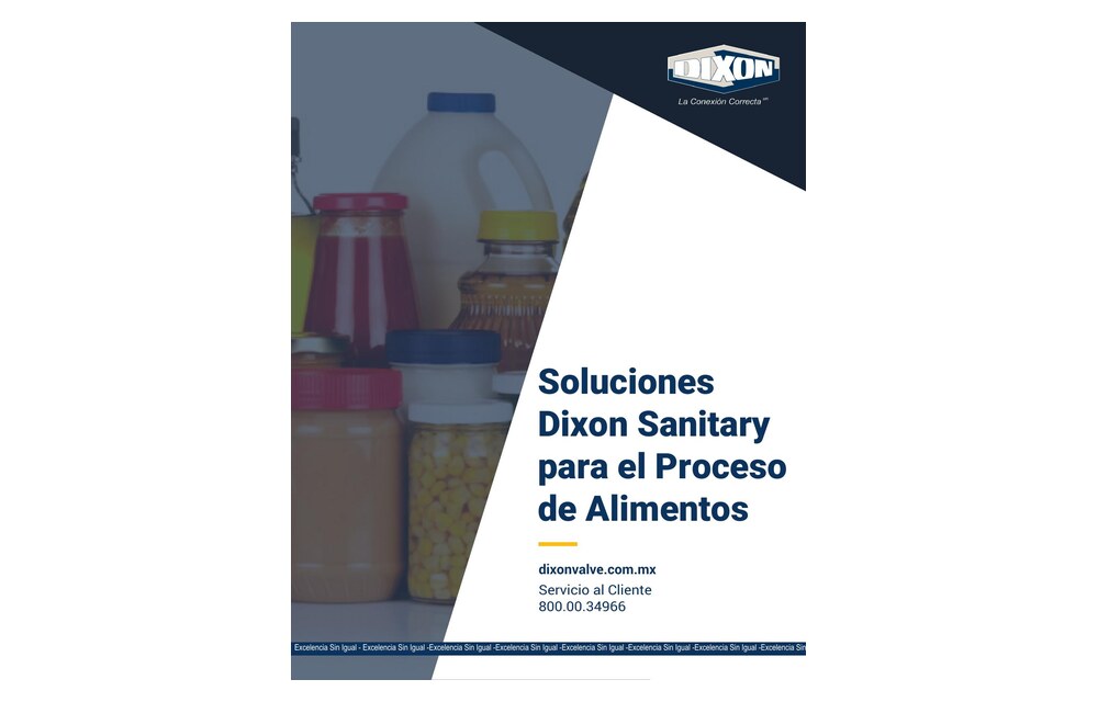 Portada Catálogo Dixon Sanitary para proceso de alimentos PDF