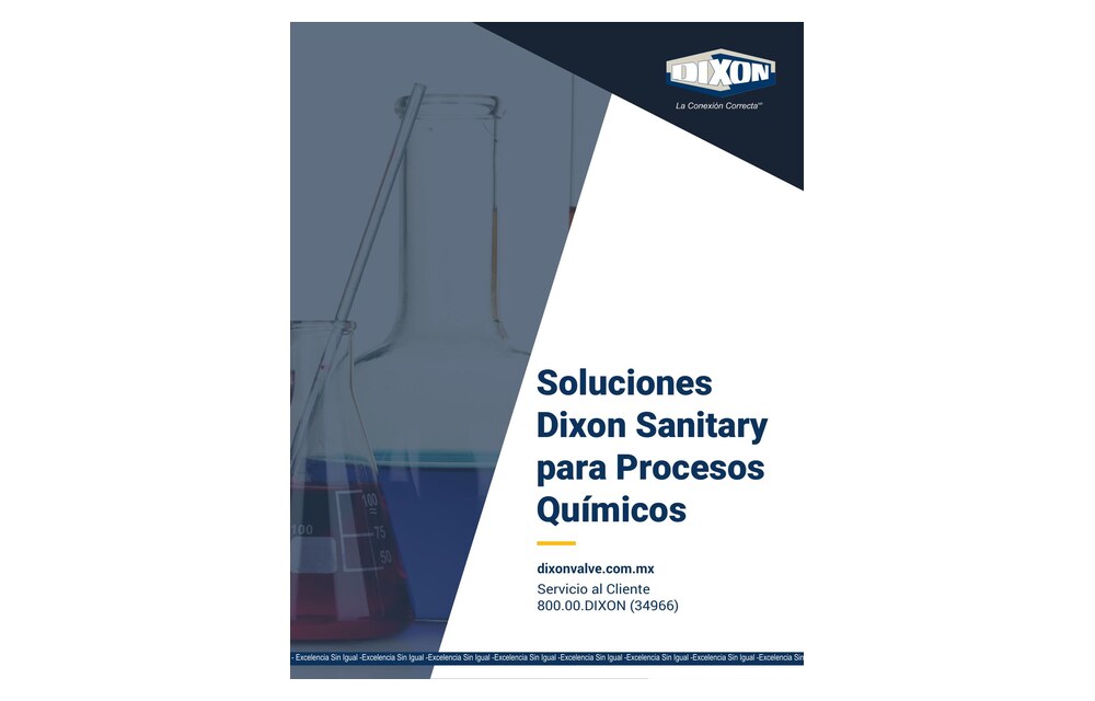 Portada Catálogo Dixon Sanitary para procesos químicos PDF