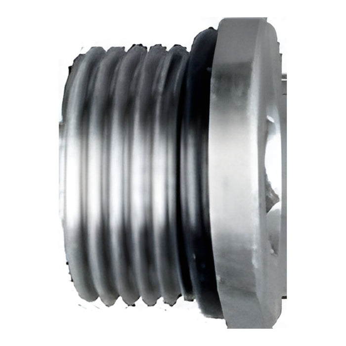 Tapón Dixon macho SAE O-ring Boss en acero platinado — serie 6408HHP